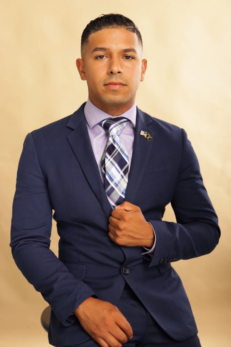 Jeremy Cardenales, founder of Ironcrest Property Services, in a navy suit